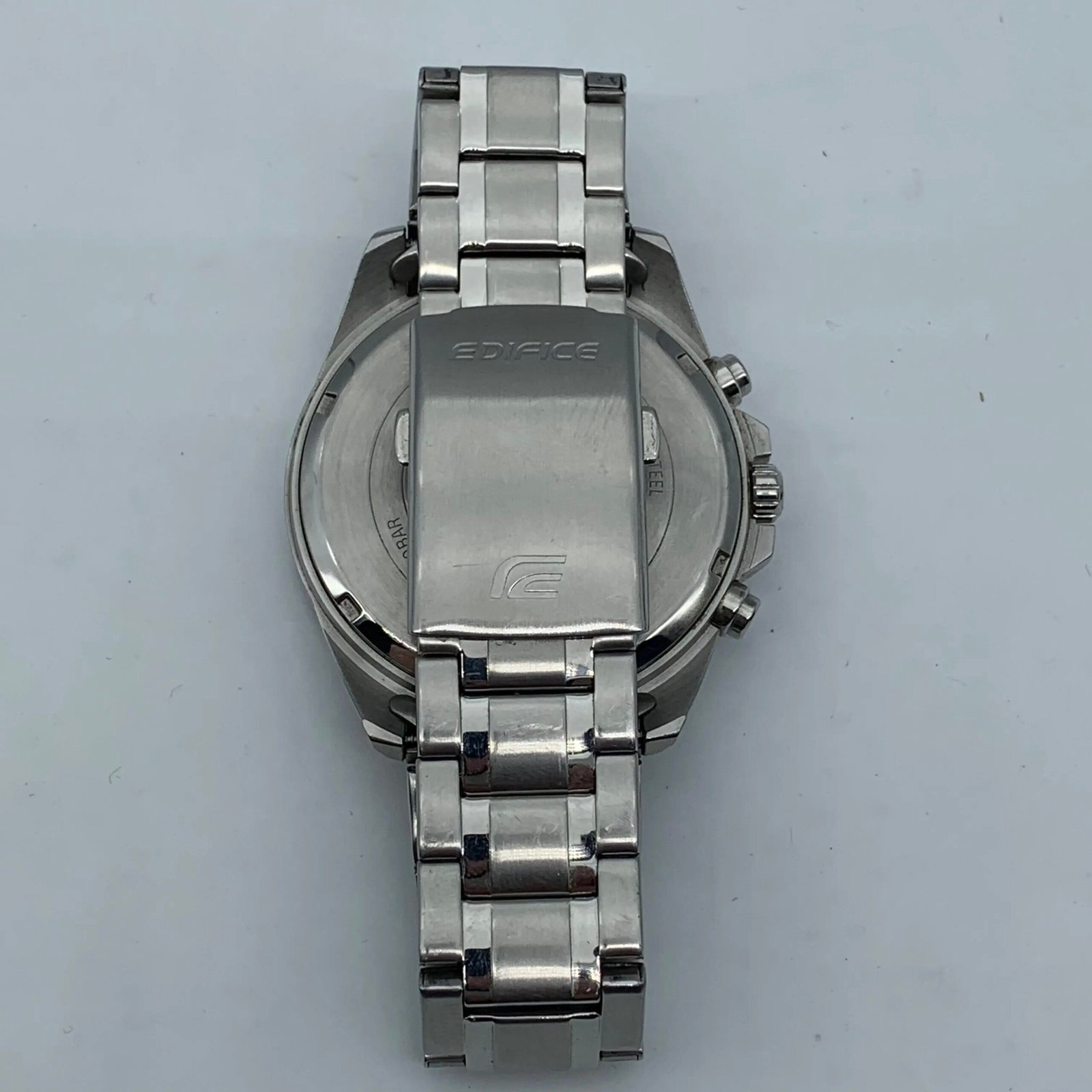 CASIO 48mm stainless steel strap black men's quartz watch with additional functions EFR-552D-1A2VU (95% New)