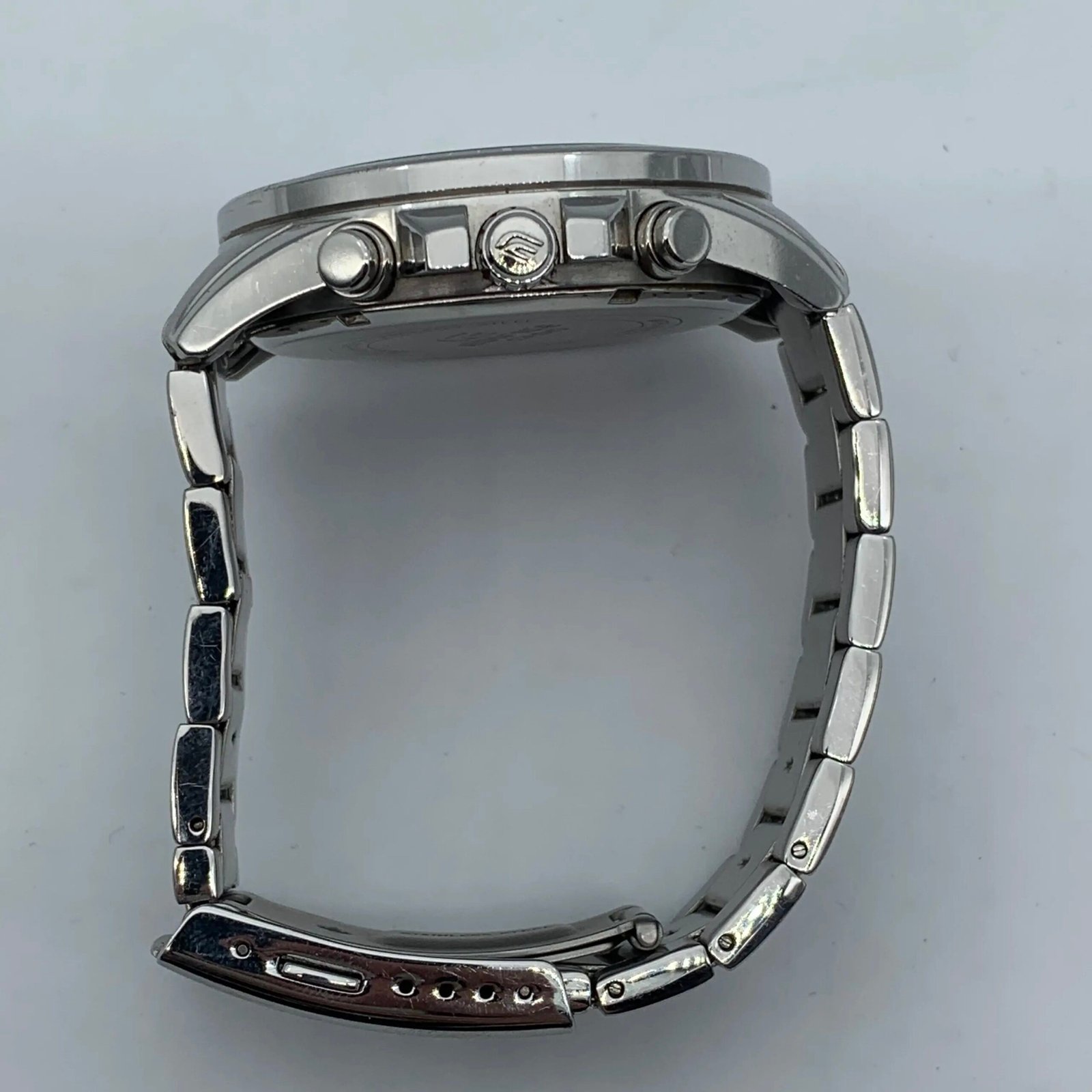 CASIO 48mm stainless steel strap black men's quartz watch with additional functions EFR-552D-1A2VU (95% New)