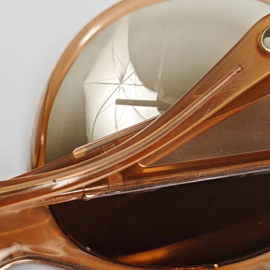 GIVENCHY green round composite sunglasses