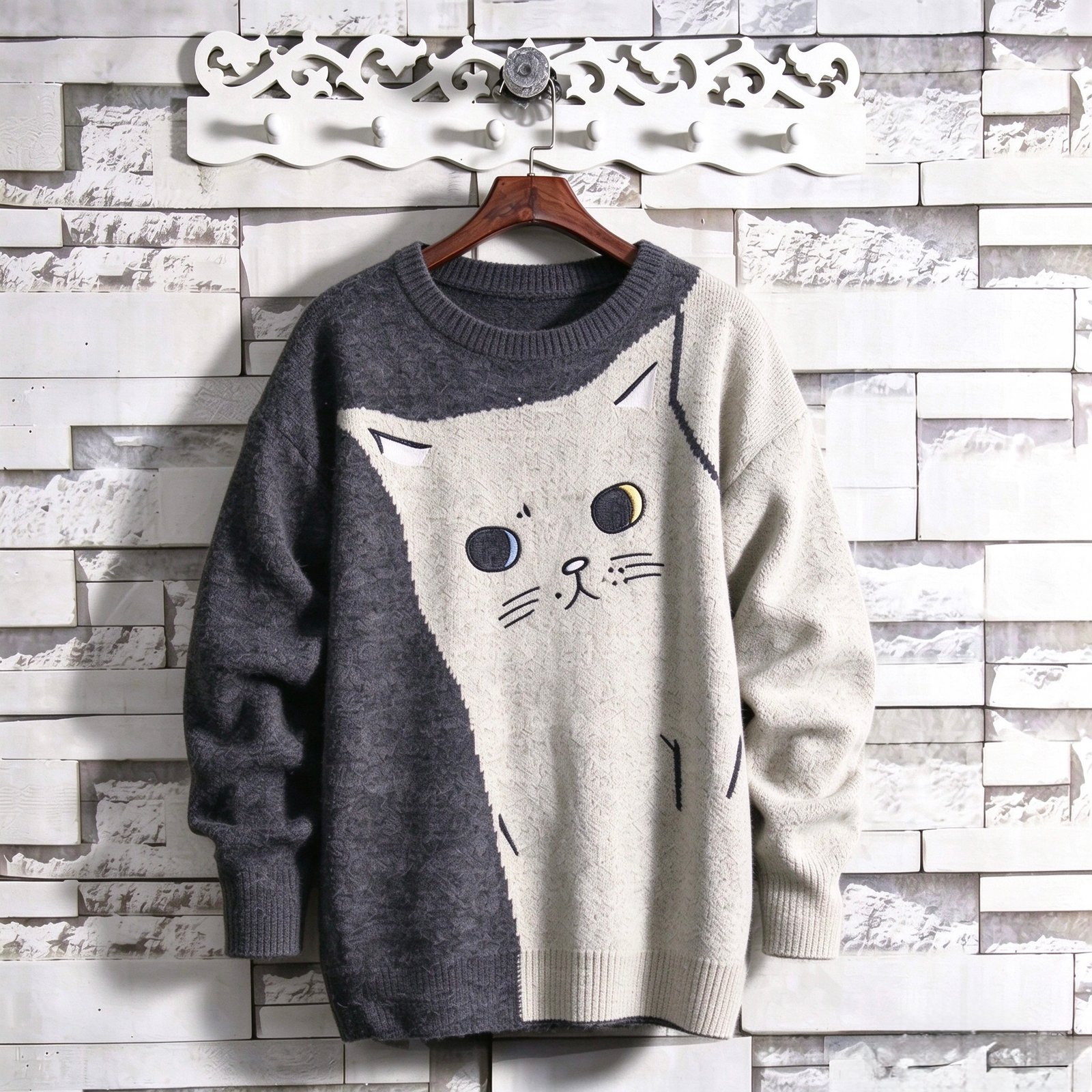 Cute Cat Knit Sweater