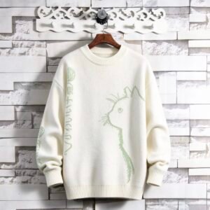 Cute Art Cat Knit Sweater